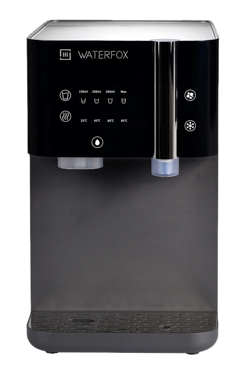 WATERFOX Infinity iHOCS Wasserspender in Weiß – heißes, kaltes und sprudelndes Wasser auf Knopfdruck.
